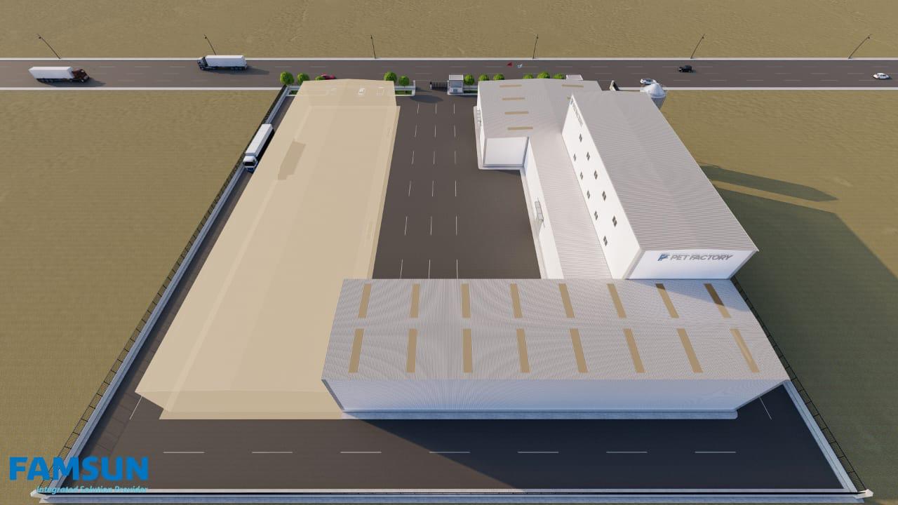 Vue d’ensemble du projet industriel PET FACTORY